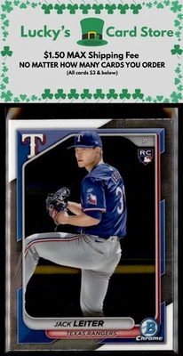 2024 Bowman Chrome #70 Jack Leiter - Image 1 of 2