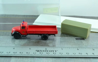 Brekina 4205 Old Timer Platform Truck Fire Engine Red 1:87 Scale HO - Image 1 of 3