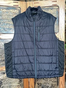 Solaris Puffer Vest Mens 2xB Black Outdoor Full Zip Sleeveless Jacket XXL @1621 - Picture 1 of 8
