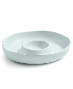 Oake Ceramic Chip and Dip Server 12'' - Picture 1 of 3