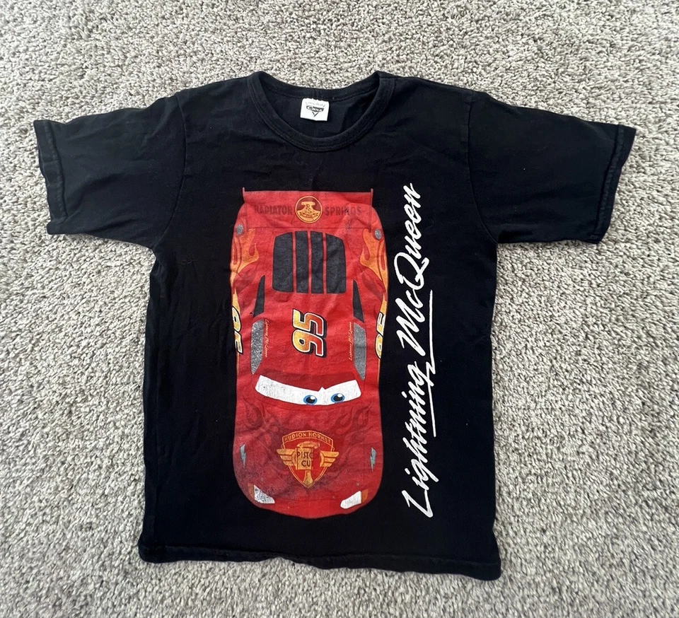 Vintage Disney Cars Lightning McQueen  Race T-Shirt Sz 4T Kids Child Youth - Image 1 of 4