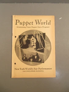 1939 Feria Mundial de Nueva York Puppet World Gas Industries Program - Imagen 1 de 3