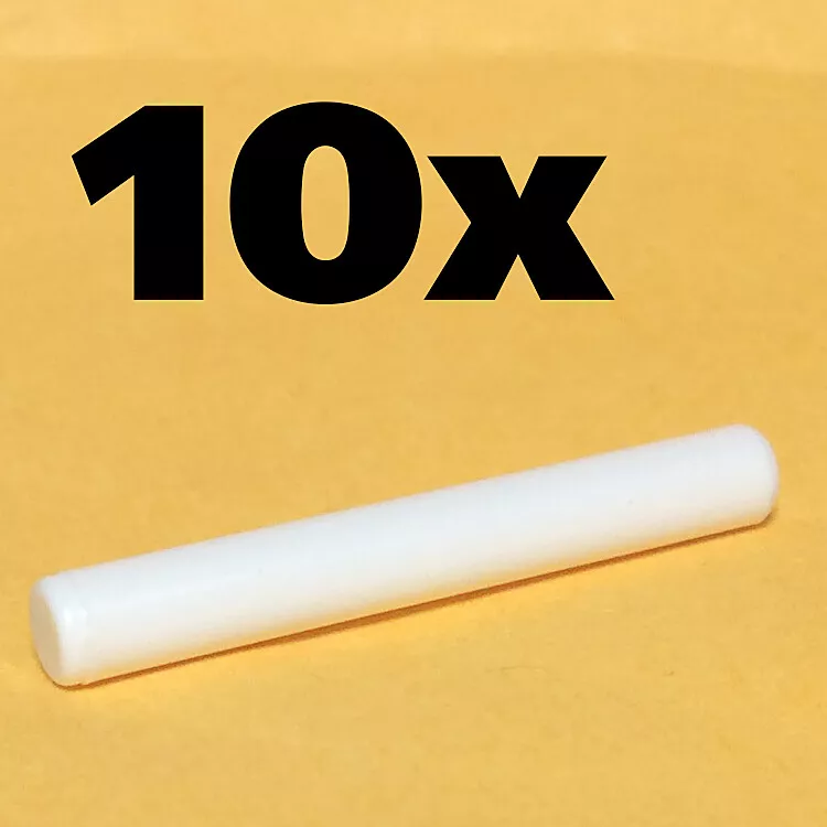 NEW LEGO - Weapon - Bar Length 3 - White x10 rod light saber Arrow stick wand - Image 1 of 1