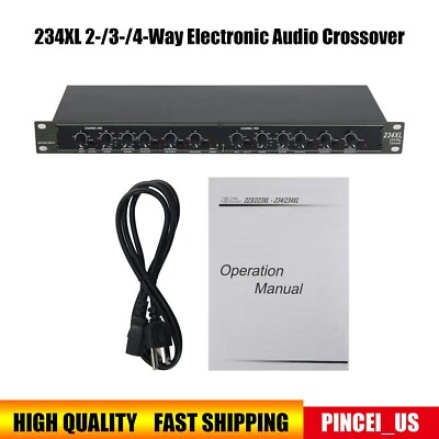 234XL 2-/3-/4-Way Electronic Crossover Audio Crossover For Stage Show for DBX - Image 1 of 4