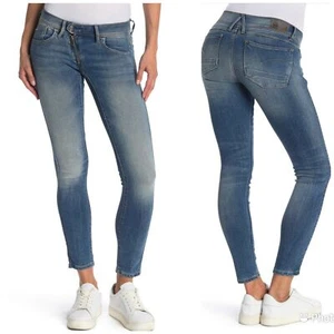 NWT G-STAR RAW Women’s Size 25x30 Lynn Zip Mid Skinny Ankle Medium Aged Jean - Picture 1 of 12