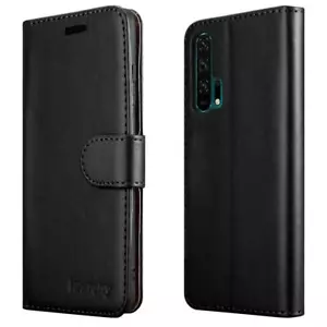 Honor 20 Pro Phone Case Leather Wallet Flip Folio Stand View Cover for Huawei - Picture 1 of 22