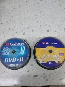 10 DVD+R E 10 10+RW VERBATIM - Foto 1 di 3