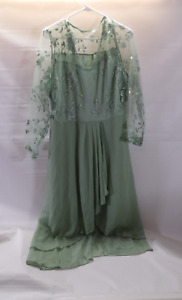 Women's Mother of the Groom/Bride Chiffon Formal Evening Dress - Sea Foam  - 2XL