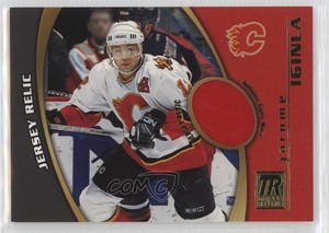 2001-02 Topps Reserve Game-Worn Jerseys Jarome Iginla #TR-JI HOF