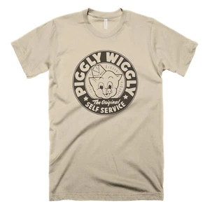 Piggly Wiggly Shirt Vintage Nostalgic Sign Tshirt Funny Pig Shirt Retro Graphic - Picture 1 of 3