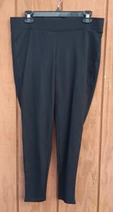Torrid Platinum Leggings Black Ponte Knit 12039226 Size O L 12 EUC - Picture 1 of 3