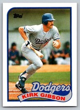 1989  Topps #340 Kirk Gibson Los Angeles Dodgers