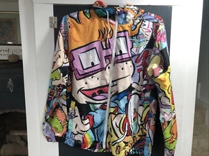 Members Only x Nickelodeon— All Over Print Windbreaker Jacket- Large- 2022 - Picture 1 of 12