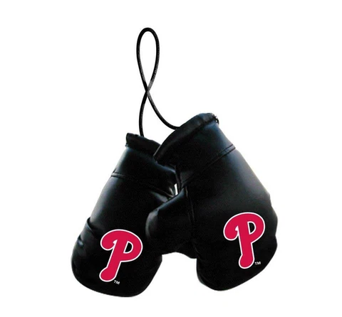 Philadelphia Phillies Mini Boxing Glove Set [NEW] MLB Hang MMA Fight Car Truck Cover