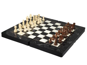 Classic Range Chess & Backgammon Set "Marble"- 19" - Picture 1 of 5
