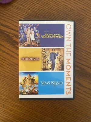 Mr. Magoriums Wonder Emporium/Night at the Museum/Nims Island (DVD, 2012, 3-Disc Foto 1 de 4