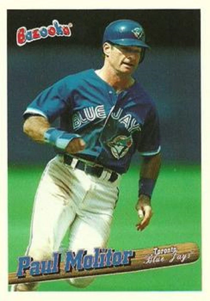 1996 Bazooka #64 Paul Molitor Toronto Blue Jays HOF - Image 1 of 1