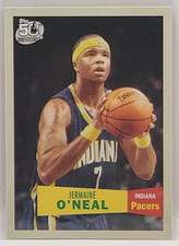 07-08 Topps '57-58 Variation Jermaine O'Neal Insert Card (Indiana Pacers)