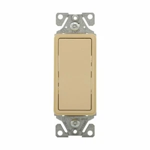 Eaton 7503V Standard Grade Decorator Switch Ivory #14-12 AWG 15A 120/277V - Picture 1 of 1