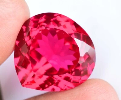 61.55 Ct Natural Mozambique Blood Red Ruby AGL Certified Stunning Pear Gemstone - Image 1 of 4