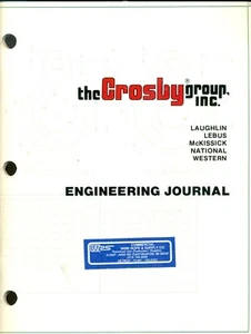 VINTAGE 1985 THE CROSBY GROUP INC ENGINEERING JOURNAL - Picture 1 of 7
