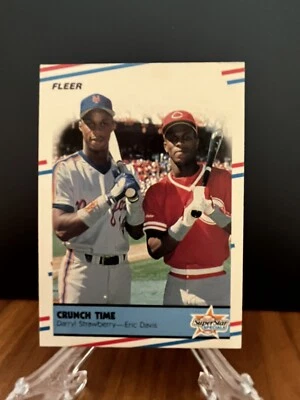 Fleer Crunch Time 1988 (Darryl Strawberry/Eric Davis) #637 Foto 1 de 2