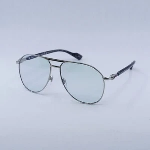 Gucci GG1220S 006 Silver/Transparent To Blue Photochromic 59-14-145 Sunglasse... - Picture 1 of 7