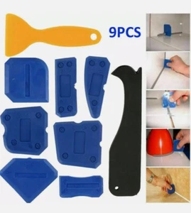 2/4/5/9pcs Silicone Sealant Spreader Applicator Profile Home Aid Grout Tile Tool - Picture 1 of 16