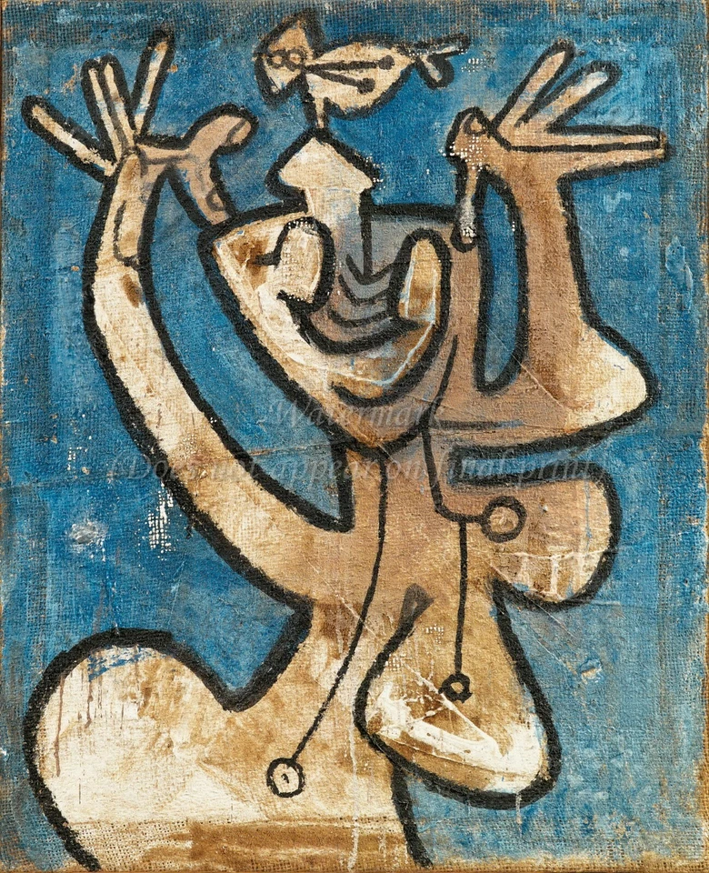 ROBERTO MATTA Surrealism Master Art Poster or Canvas Print "Untitled" 1971 - Image 1 of 1