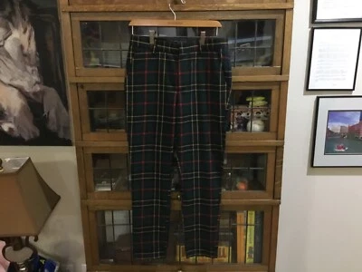 Forever 21 MENS TARTAN Plaid Blue Green Black Yellow Pants SZ 29/28 - Cool - Image 1 of 4