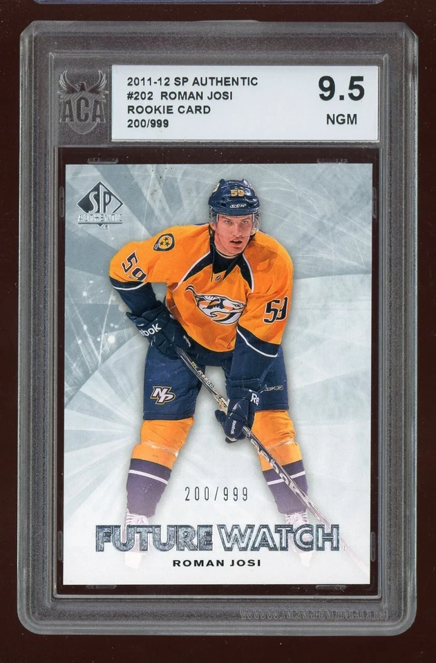 2011-12 SP Authentic Future Watch #202 Roman Josi RC 200/999  ACA 9.5 - Image 1 of 1