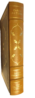 Franklin Library Early Autumn By Louis Bromfield; 1927 Pulitzer; Leather Foto 1 de 4
