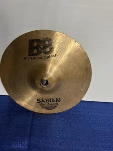Sabian B8X 8" Splash Cymbal W/ Centre Cracks - Picture 1 of 4