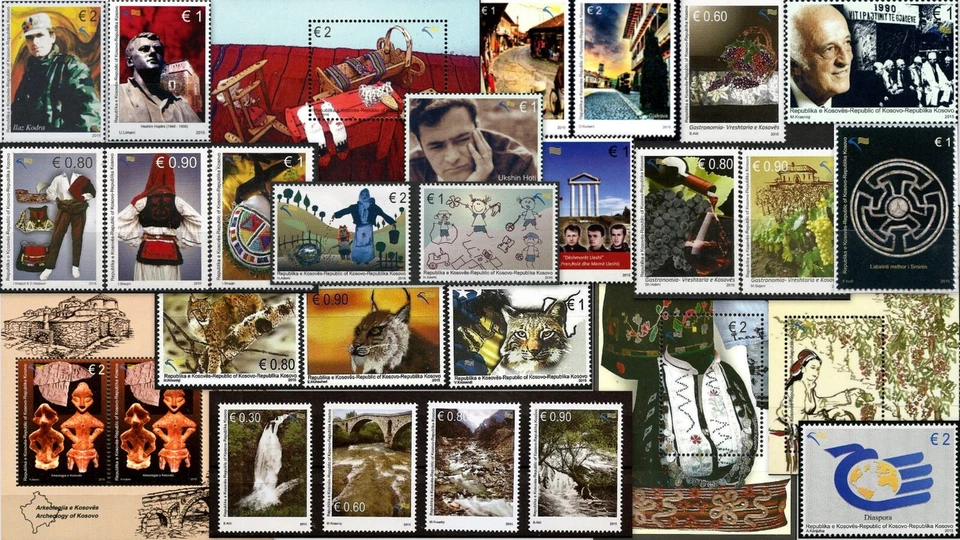 Kosovo Stamps 2015. Complete year all issues. Set and Souvenir sheet. MNH - Image 1 of 1