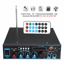 800W bluetooth Stereo Audio Verstärker Car Home HiFi Musik SD USB FM 12V/220 DE