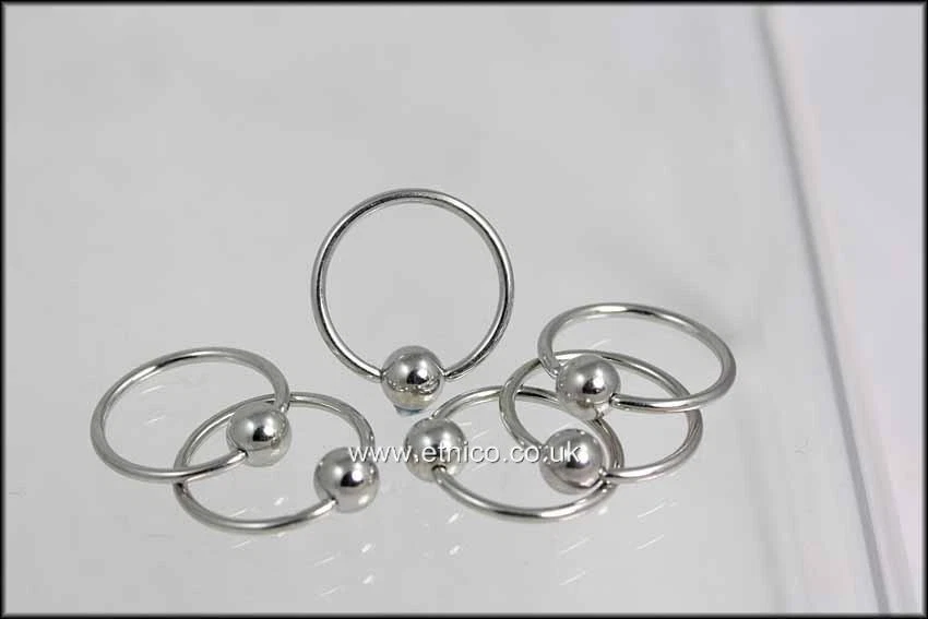 Ball closure rings  BCR  Matching Ball   Wholesale  X 5 Rings - Image 1 of 1