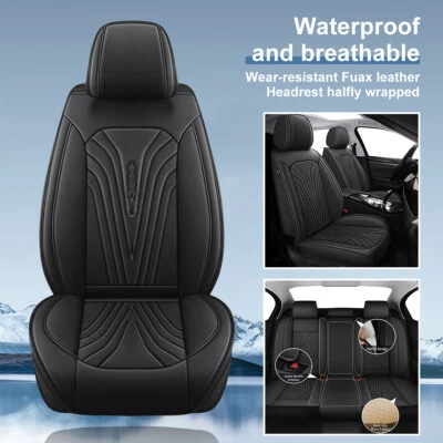 For TOYOTA Corolla 2000-2013 Car Full Set Seat Cover Faux Leather Protector - Image 1 of 4