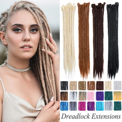Extensões de cabelo longas sintéticas Dreadlocks crochê dreads feitas à mão ombre cabelo EUA - Imagem 1 de 4