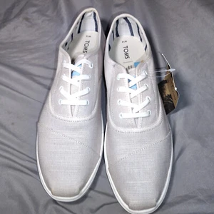 Toms Womens Sz 12 Cordones Lace Up Sneakers Shoes Casual comfort - Picture 1 of 17