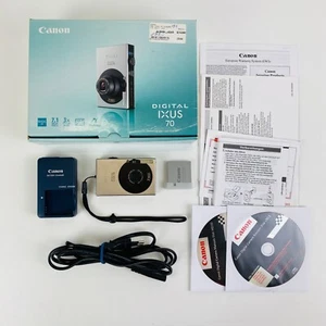 Canon Digital Ixus 70 Digitalkamera 7.1 MP 3x Optical Zoom Silber OVP Getestet - Bild 1 von 21