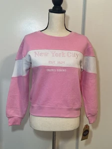 New York City Pullover Sweatshirt Rosa New York Beliebt Neu mit Etikett Junior Medium - Bild 1 von 10