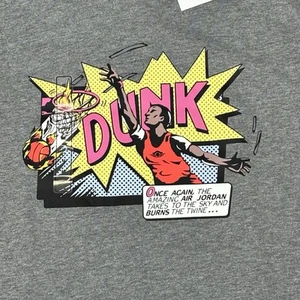 Nike Men's Air Jordan Brand Dunk Tee Grey/Multi FZ1939-091 Sz XL COMIC - Picture 1 of 7