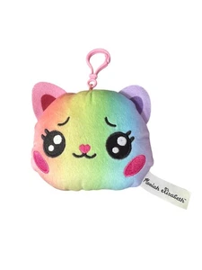 MORIAH ELIZABETH plush bag clip hanger Series One Rainbow Cat - Picture 1 of 3