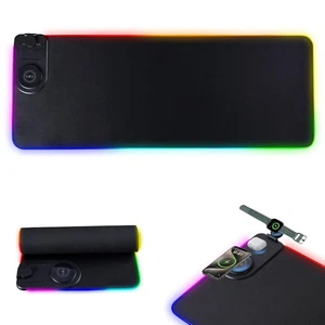 3 in 1 Gaming Mauspad Mousepad RGB Mousepad Wasserdicht Mauspad mit 15W Kabel... - Afbeelding 1 van 7