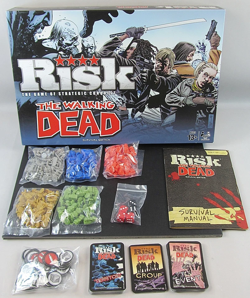 RISK The Walking Dead Survival Edition The Game Of Strategic Conquest Hasbro - Image 1 of 4