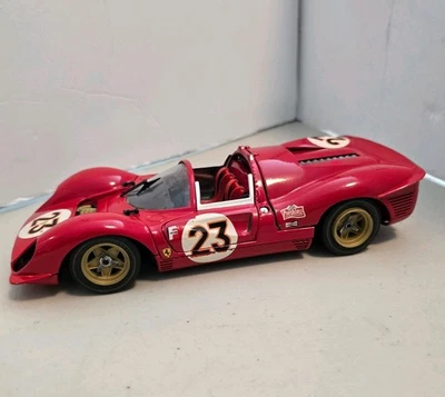 Red Ferrari 330 P4 Race Car Red Jouef Evolution 23 DieCast 1/18 scale 1967 Italy - Image 1 of 4