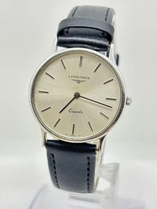[Quasi Come Nuovo] Orologio Uomo Longines Quarzo 150 7017 Quadrante Argento dal Giappone F/S - Foto 1 di 14