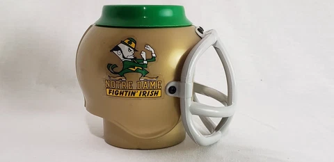 Notre Dame Fightin’ Irish Insulated Mascot Helmet Can Cooler (Vintage, 1992) Cover