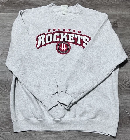 Houston Rockets Lee Heavyweight Crewneck Sweatshirt Adult XL Extra Large Gray Cover