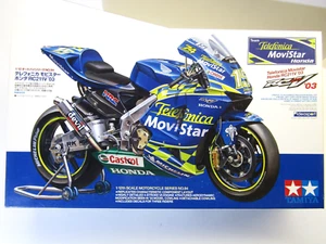 Tamiya 1:12 Scale Honda Movistar RC211V '03 Model Kit # 14094*2500 Daijiro Kato - Picture 1 of 12